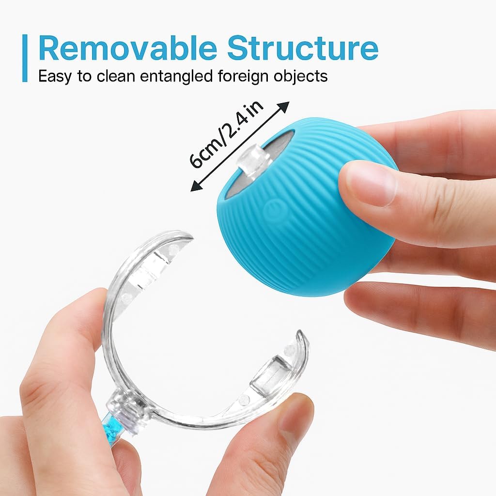 Elegancy Speedy Tail 2.0 Interactive Cat Toy | Speedy Ball Cat Tail Automatic Rolling Ball Toys for Indoor Cats Dual Speed Control Pet Toys